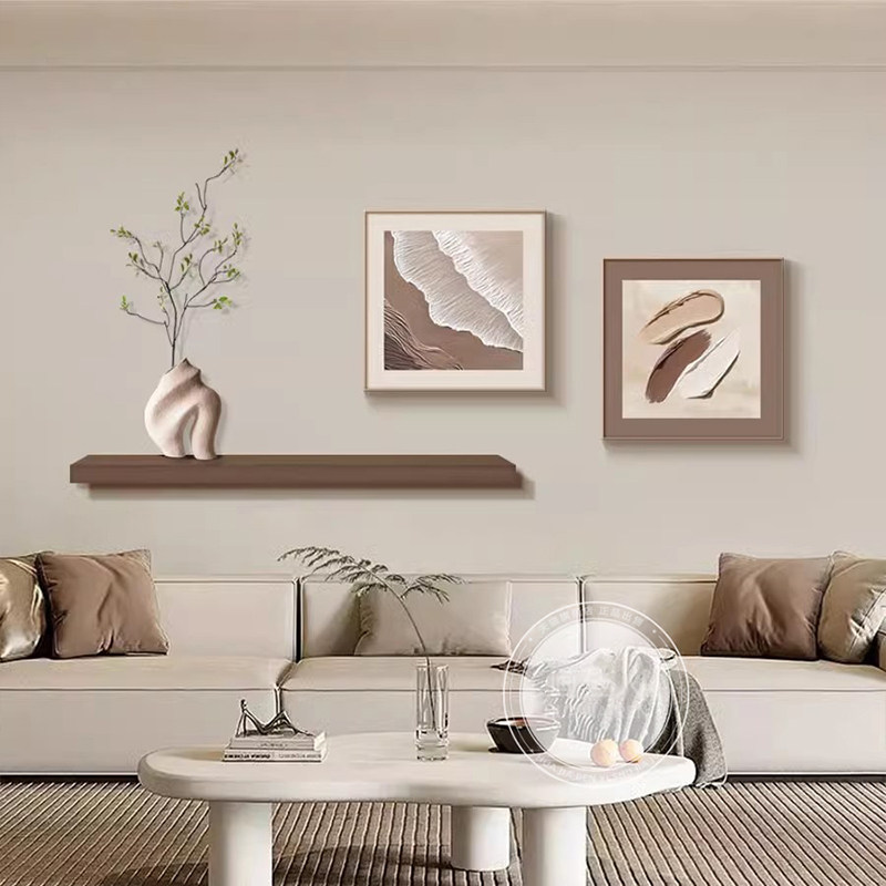 奶油风客厅装饰画2026新款电视沙发背景墙挂画现代简约餐厅组合画