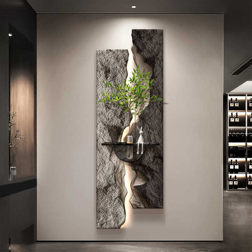 轻奢高级感水培绿植玄关装