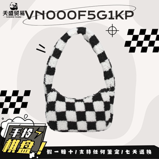 男女情侣VN000F5G1KP现货 手提单肩包 Vans范斯黑白棋盘格 秋冬季