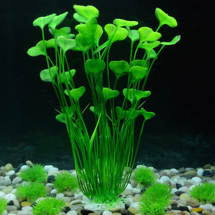 鱼缸真水草造景装饰用品小水草水族箱里的布景水草花塑料假草