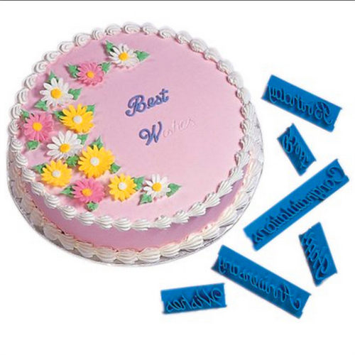 蛋糕印花模具英文happybirthday按压手写祝福语生日快乐翻糖印模