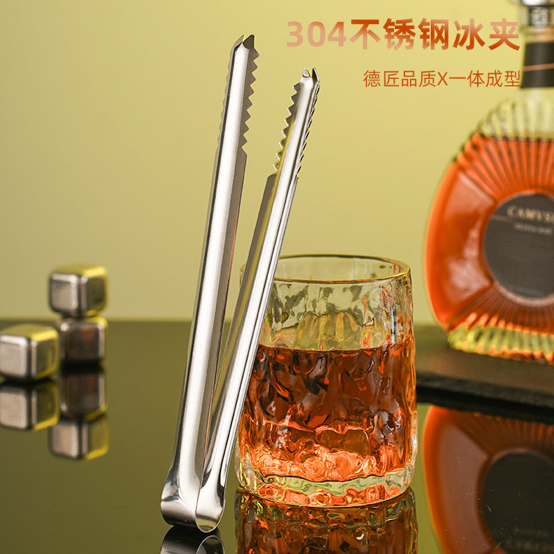 唐雅不锈钢冰夹夹冰块钳柠檬夹子脏物夹方糖夹食物夹水果夹奶茶店