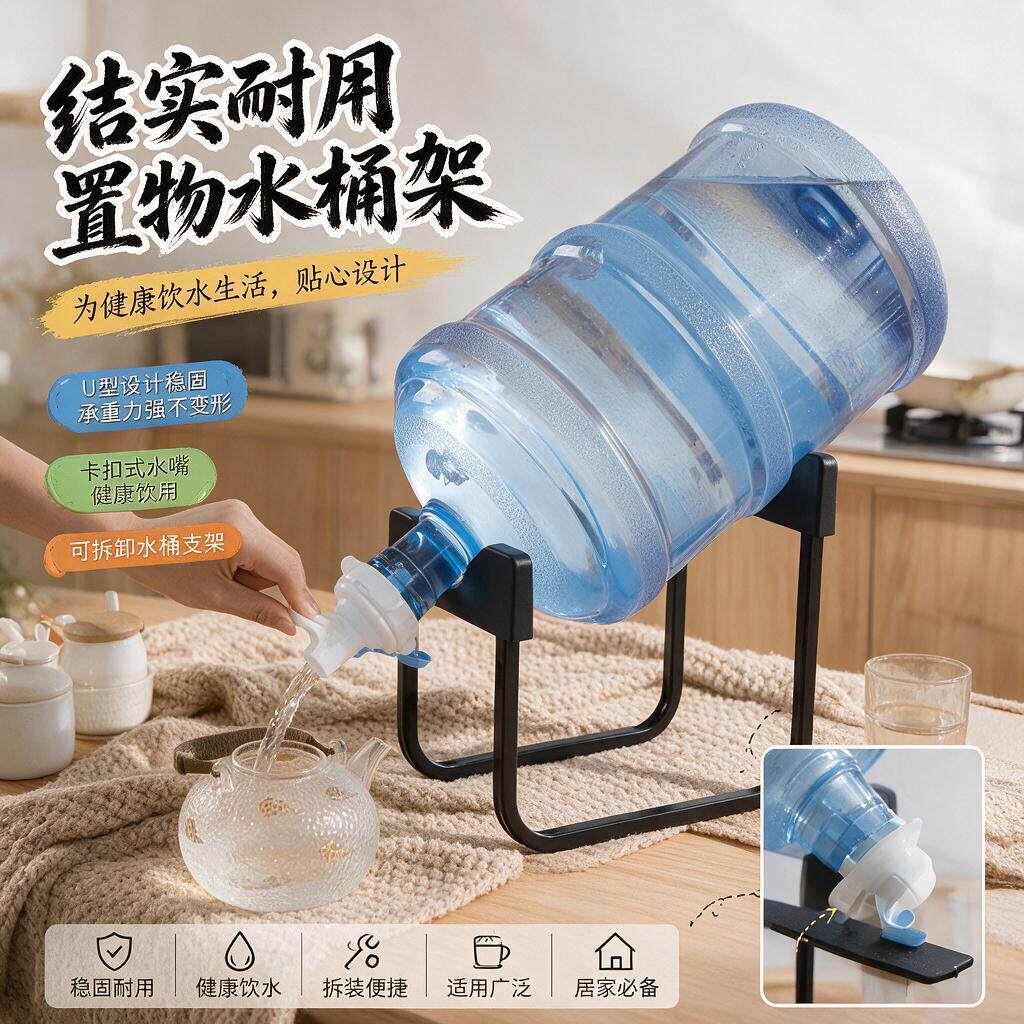 水桶倒水神器纯净支架桶装水架子抽水器倒置取水器矿泉水简易饮水