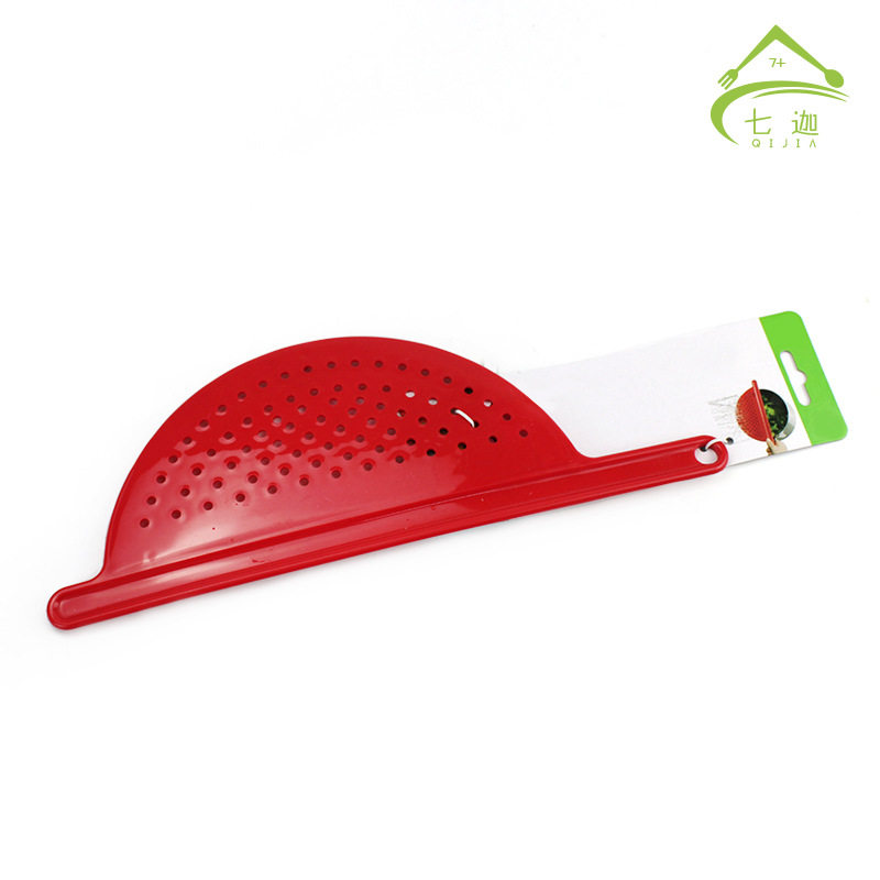 塑料滤水挡板家用厨房沥水器锅边滤渣隔渣挡板洗米蔬菜过滤防漏板