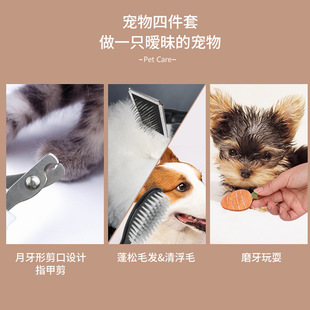 寵物梳子寵物刷 胡蘿卜玩具 針梳蓬毛梳 狗狗貓咪美容套裝
