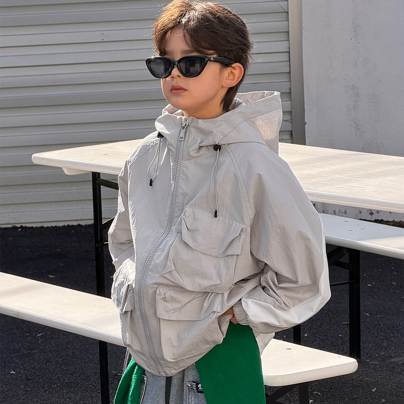 韩版男童拼接冲锋衣外套中大童韩版2026春秋季新款潮酷连帽上衣,童装/婴儿装/亲子装,普通外套,淘宝优惠券,粉丝福利购,淘宝优惠卷