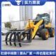小型铲车装 载机四驱多功能建筑工地柴油推土机养殖农用林场抓木机