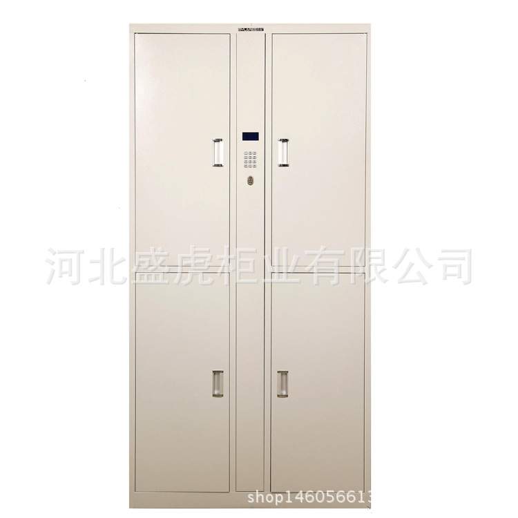 单门更衣柜铁皮柜员工储物柜带锁宿舍简易收纳柜子钢制办公室衣柜