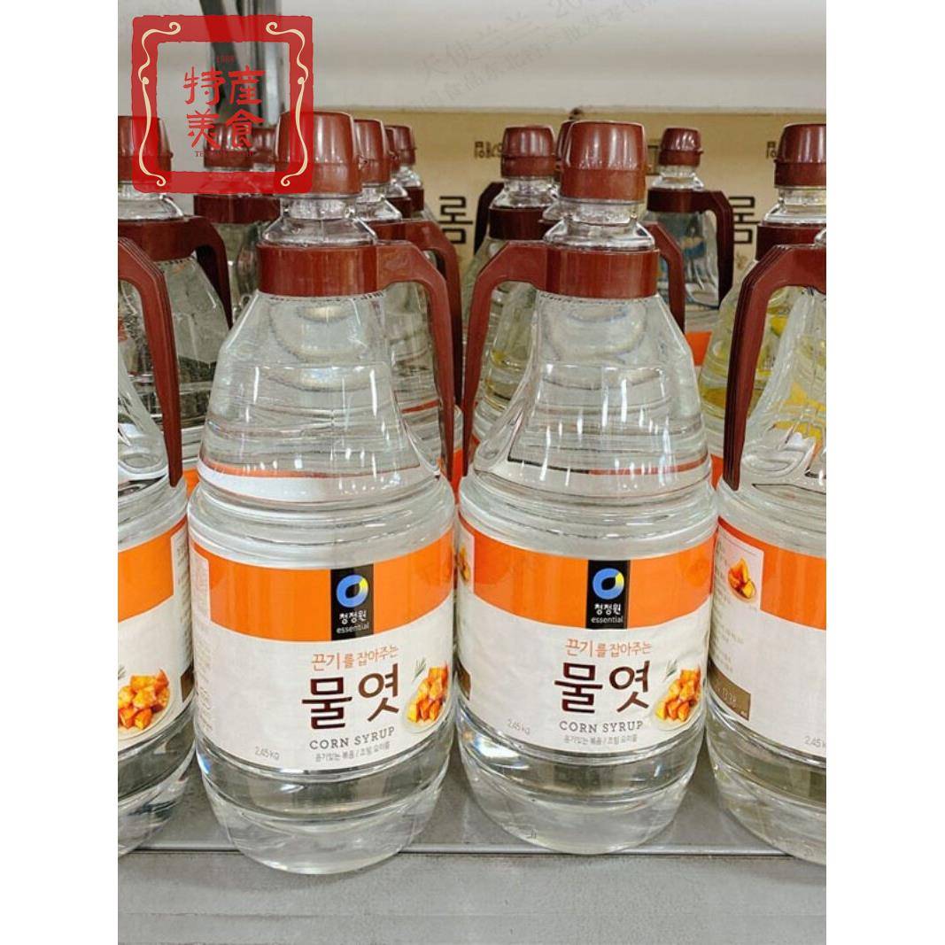 整箱进口清净园韩国糖稀2.45kg*6韩式麦芽玉米白糖稀烘焙水饴糖