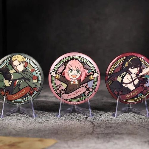 间谍过家家动漫系列周边徽章吧唧阿尼亚约尔劳埃德收藏摆件圆形