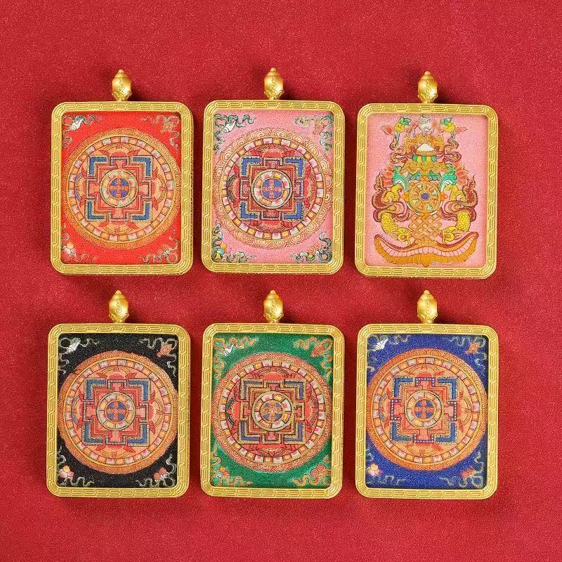 坛城唐卡众佛之家精神世界藏式唐卡吊坠