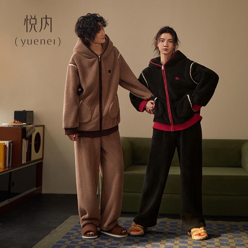 【商场同款】悦内情侣法兰绒睡衣