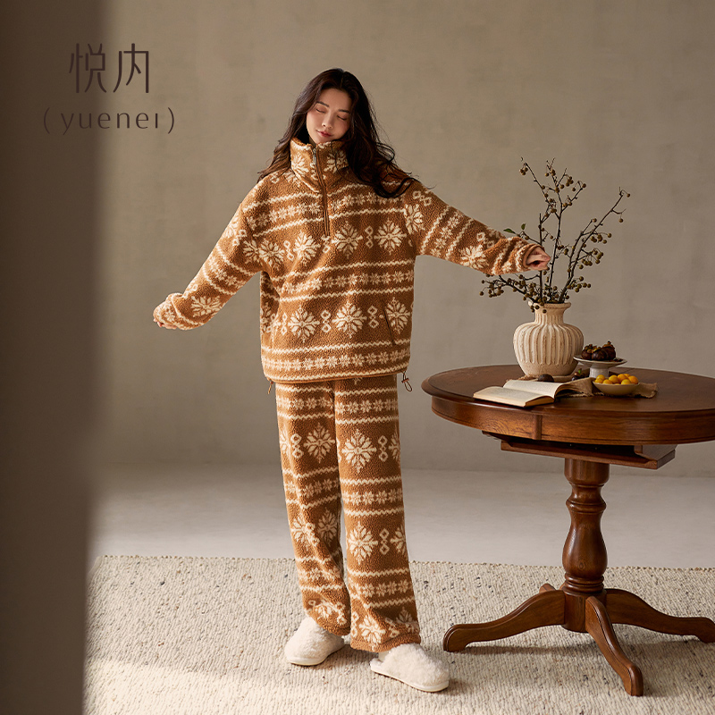 【商场同款】悦内女士法兰绒睡衣