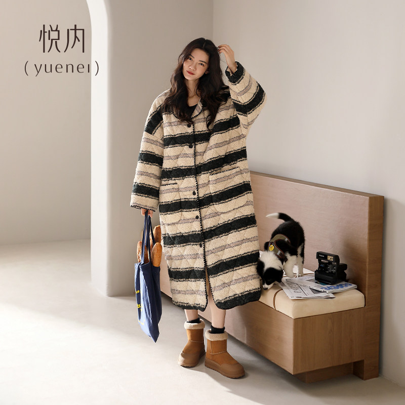 悦内睡裙女款睡衣睡袍秋冬季冬款珊瑚绒加厚三层夹棉加绒长款大码,女士内衣/男士内衣/家居服,睡裙,淘宝优惠券,粉丝福利购,淘宝优惠卷