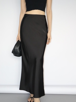 岛九及踝鱼尾气质修身高级半身裙