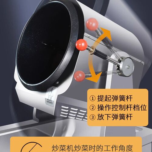 商用自动智能炒菜机全自动炒菜A料理翻炒料肉馅食堂滚筒炒菜机器