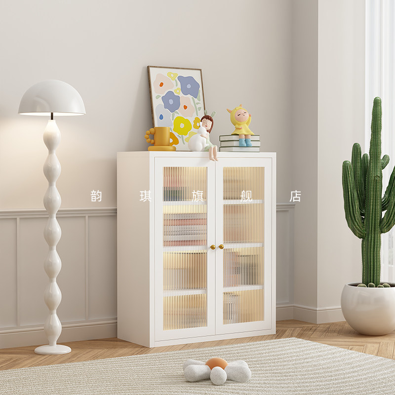 书架置物架客厅家用玻璃门展示柜铁艺书柜L矮柜儿童绘本储物收纳,住宅家具,单个书柜,淘宝优惠券,粉丝福利购,淘宝优惠卷