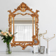 卫t生间梳妆镜定制客厅壁炉玄关墙面装 法式 奢华壁挂镜复古美式 饰