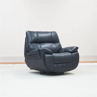吉斯家具多功能电动摇沙发t椅现代简约智能太空舱旋转躺椅真皮卧