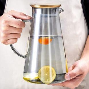 果汁扎壶凉水壶 冷水壶玻璃水壶大容量泡茶壶家用耐高温开水杯夏季