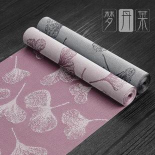 现代简约斗柜盖布桌布中间长条防水茶台垫布 桌旗轻奢高端新中式