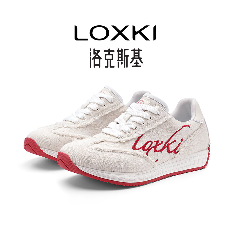 LOXKi洛克斯基 2025新款阿甘鞋情侣板鞋原创潮流休闲鞋轻便透气