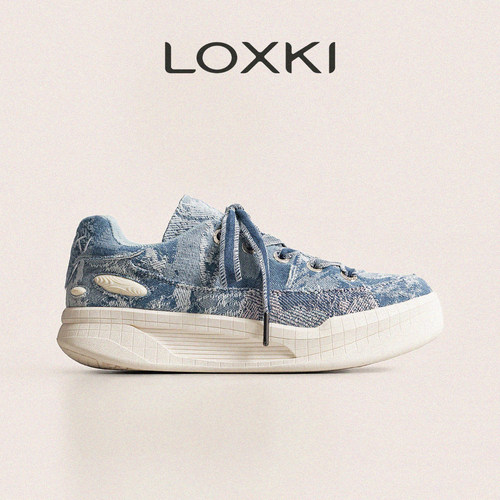 LOXKiLite小圆鞋帆布板鞋男款