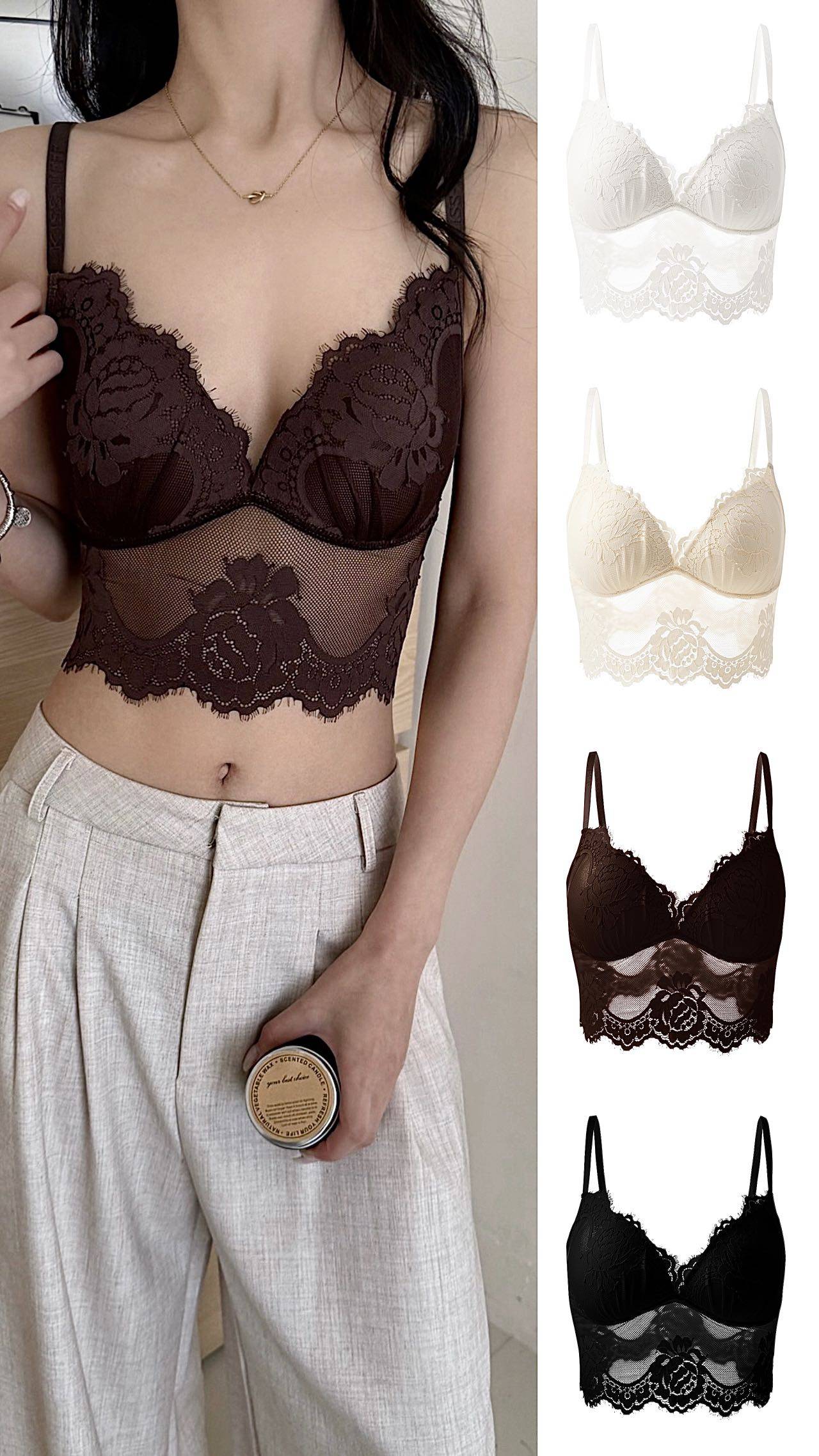 1018法式蕾丝三角杯小吊带美背,女装/女士精品,背心吊带,淘宝优惠券,粉丝福利购,淘宝优惠卷