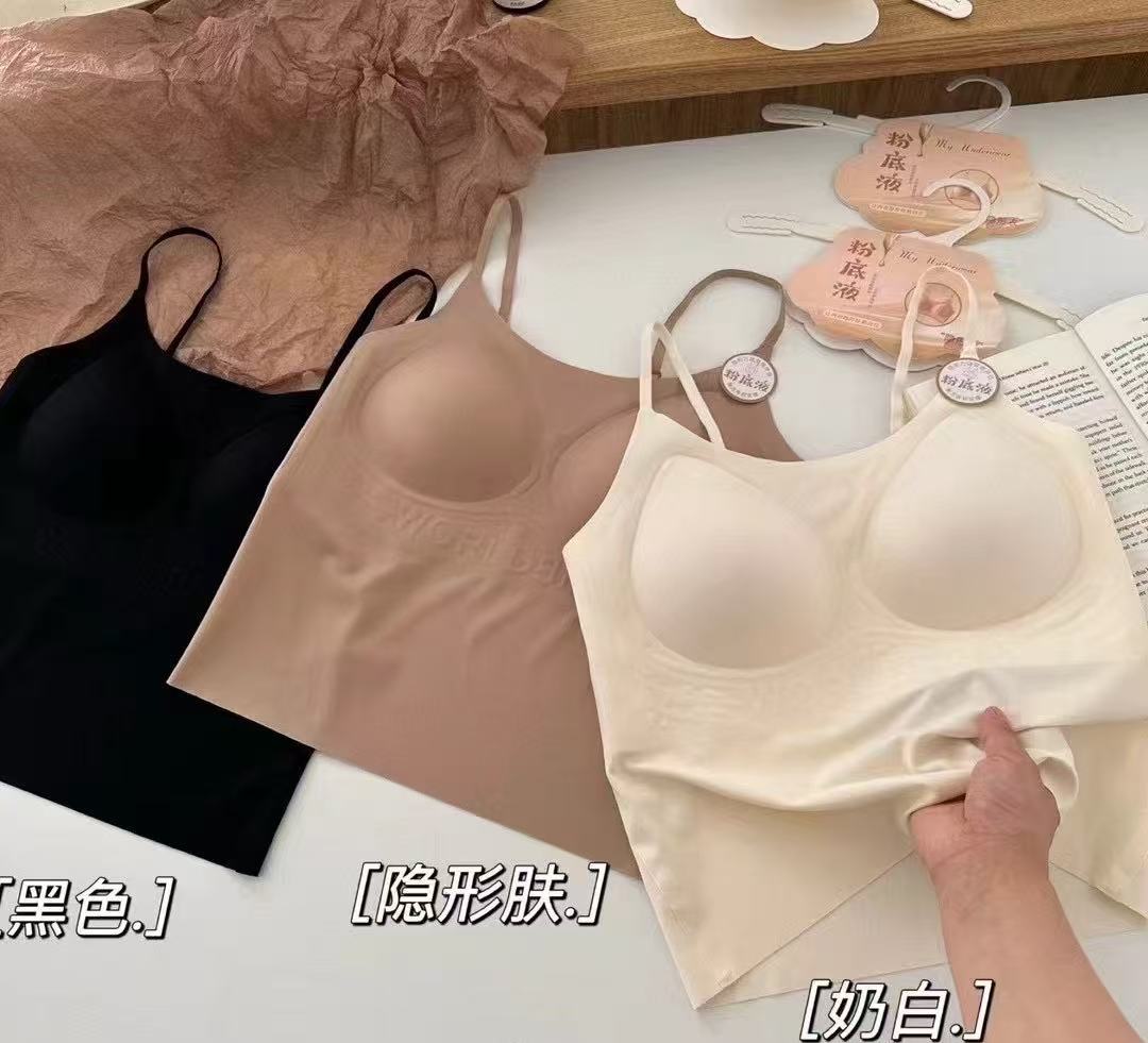 5001-6无痕细肩带粉底液长款美背