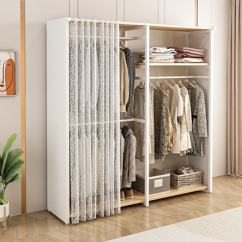 速发小易户柜家用组装布衣柜卧室衣橱简衣型儿童衣帽架房挂衣架