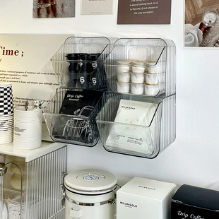 速发水包收纳盒茶叶咖啡办公亚透明室克力桌面茶茶间吧台置物架子