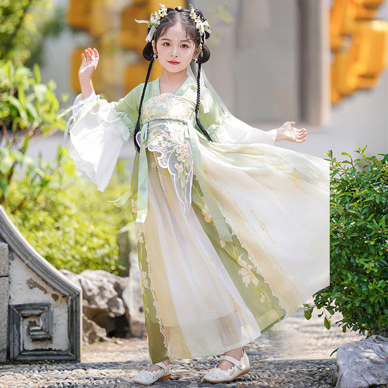 速发汉服公主2024新款古风夏季春秋绝美唐朝仙气中秋生古装连衣裙