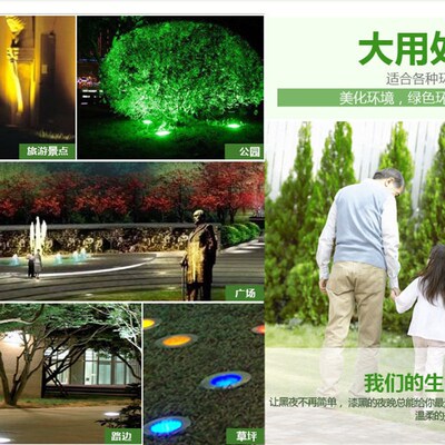 速发地埋灯方形台阶灯埋地灯4W6WW12W24W6W防水地埋灯庭院嵌入式