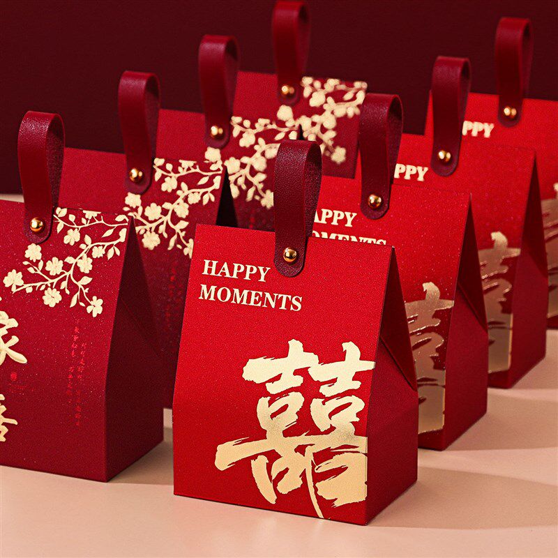 速发结婚盒子2026新款中式高级感包装盒订婚礼盒伴手礼品袋子