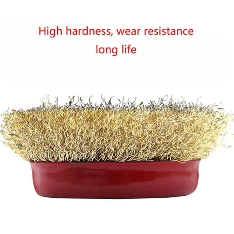 现货速发Remove Rust Brush Roty Steel Wire Brush Crimp Cup S