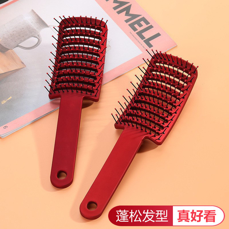 速发蓬松发型梳子专用排骨梳子卷发神背头造型梳家用定梳型器