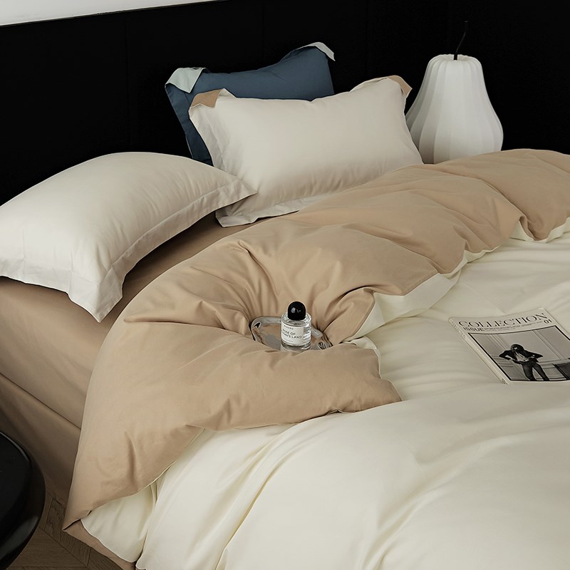 速发100支加床疆毛丨新磨长绒棉 全棉冬季厚上纯色四件套