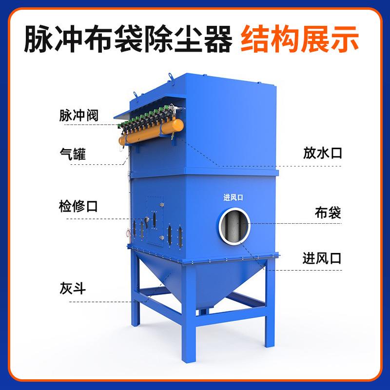 脉冲布袋除尘器石料厂木工厂粉尘收集工业除尘器单机滤筒除尘器