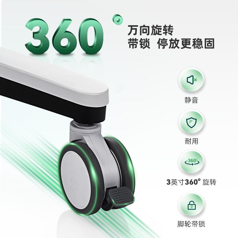 外贸跨境笔记本超声推车监护仪诊疗室台车静音移动查房护理推车