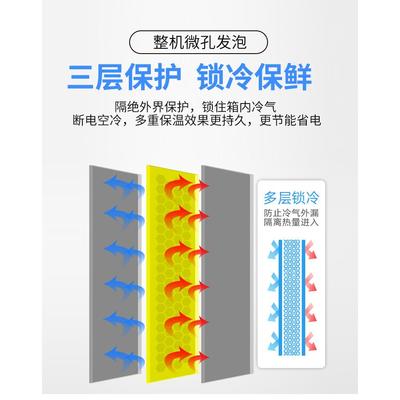 冰霜冷藏展示柜单门饮料柜商用双开门冰柜冰箱超市啤酒保鲜柜立式
