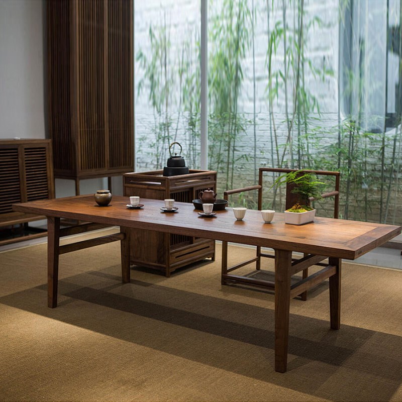 速发高桌2025新款茶端客厅轻奢家办干泡台用公室茶台胡桃木实木泡