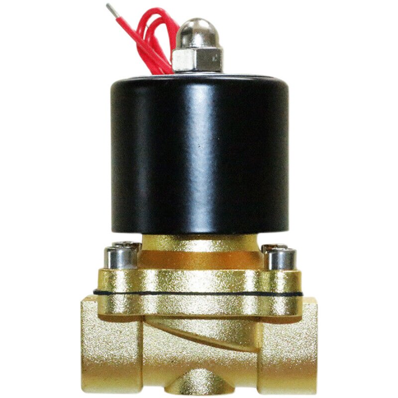速发2W电磁控制阀12V常闭AC220V4分24V全铜排水阀水洗机线圈