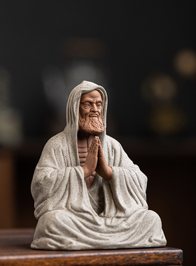 速发新中式菩提摆件禅品陶瓷人物工艺意展示雕壁龛装饰品柜塑