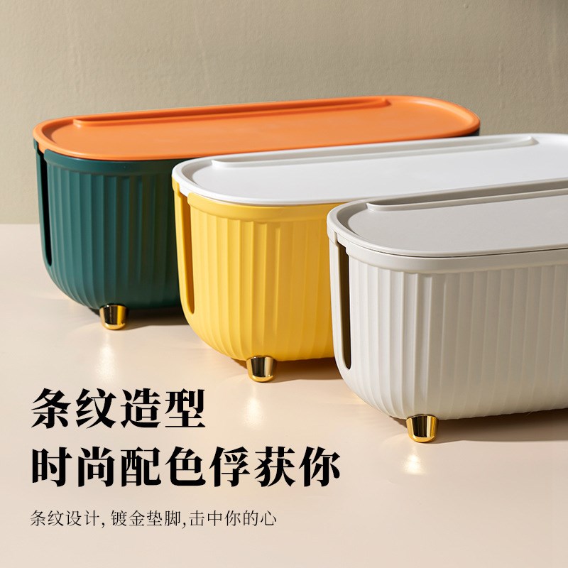 速发插线板收纳盒桌面整理神理遮插集线器线器挡座排插盒子