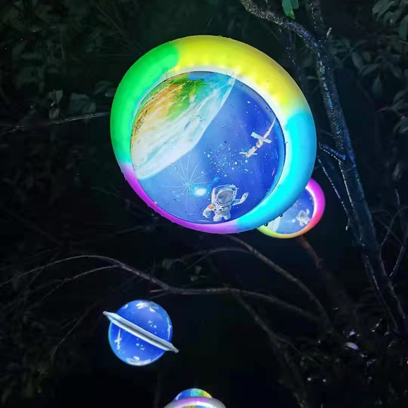 速发户外防水挂树太空圆球灯 婚庆道具灯 街道树木亮化景观星球灯