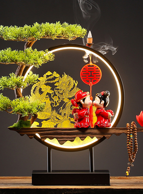 速发新中式结婚礼物送新人饰蜜朋友浪婚新漫装闺摆件创意礼盒婚庆