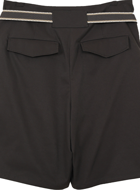 柯罗芭春秋专柜同款深灰色低腰翻折西装阔腿裤 KW5304(BUN)￥2190