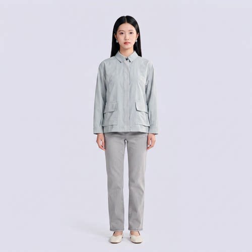 柯利亚诺春秋专柜同款星月灰H型翻领外套  SW4203(UN) ￥6200