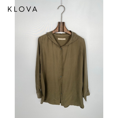 柯罗芭夏季专柜同款真丝连帽时尚衬衫  CW3281 ￥2990