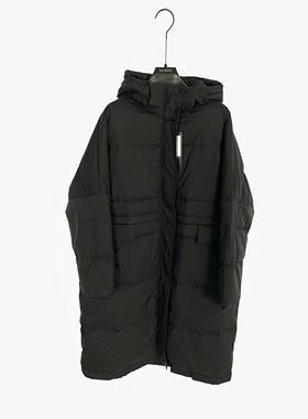 柯利亚诺冬季专柜同款宽松大廓型连帽中长款羽绒服  YC2977(UNE)A